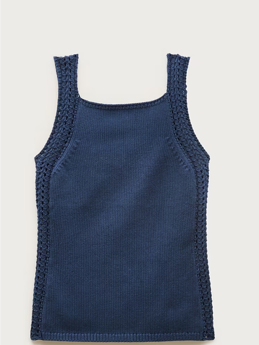 J. Crew Deep Navy Knit Square-Strap Tank